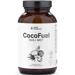 Coco Fuel Aceite MCT - 2000 mg - 100 cápsulas blandas Aura Herbals