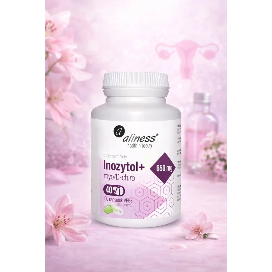 Inositol+ myo/D-chiro, 40/1, 650 mg (100 capsules) Aliness
