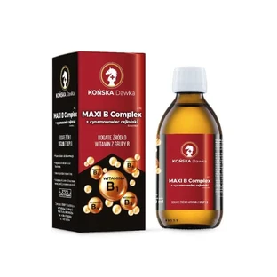 MAXI B-Komplex + Ceylon-Zimt 125 ml KOŃSKA DAWKA