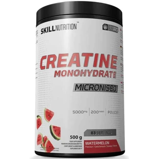 Creatine gemicroniseerd monohydraat - watermeloensmaak - 500 g - Skill Nutrition