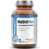 Multivit Men met Koreaanse ginseng Vitaminen en mineralen voor mannen 60 capsules Pharmovit Clean Label