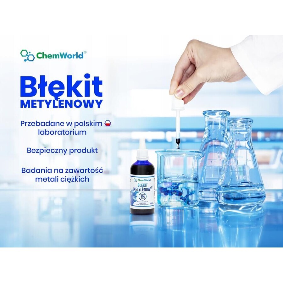 Blu di metilene 1% - 100 ml ( Ph. Eur. ) Chemworld