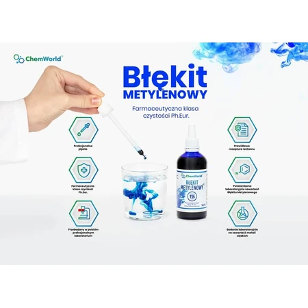 Methylene blue 1% , (Ph. Eur.), 100 ml, Chemworld