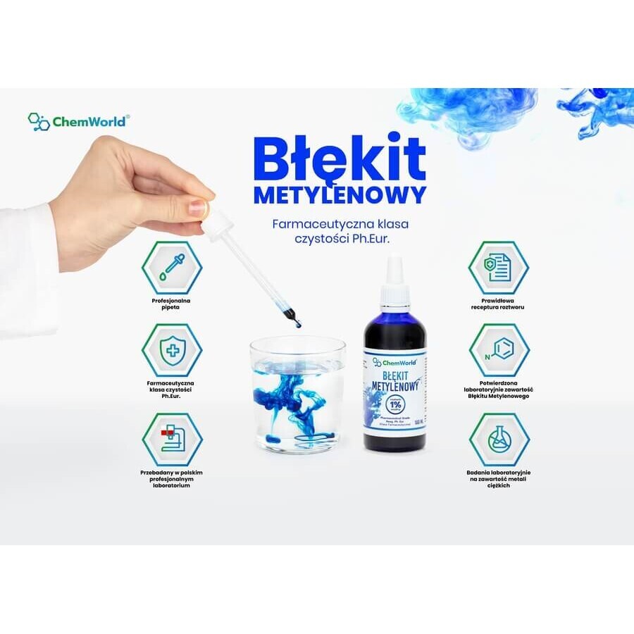 Blu di metilene 1% - 100 ml ( Ph. Eur. ) Chemworld