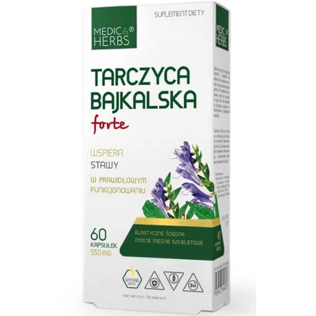 Baikal Thyroid strength 550mg, 60 kapsułek Medica Herbs: ceny i cechy