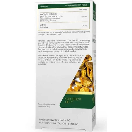 Baikal Thyroid strength 550mg, 60 kapsułek Medica Herbs: ceny i cechy