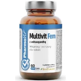 Multivit Fem con ashwagandha Vitaminas y minerales para la mujer 60 cápsulas Pharmovit Clean Label