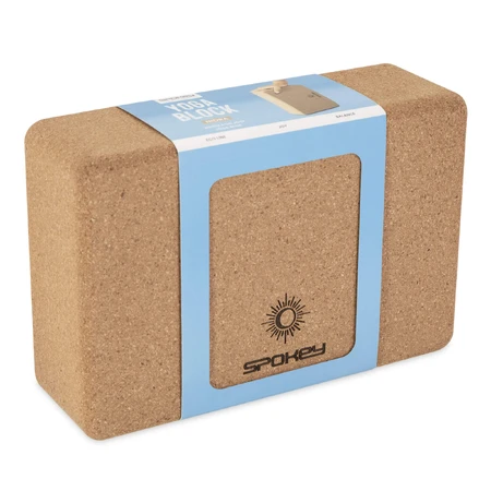 Spokey Nidra, cubo de yoga, corcho, 1 pieza