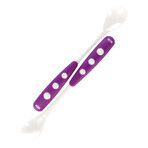 NUK Easy, cuillère d'alimentation, violet, à partir de 6 mois, 2 pièces