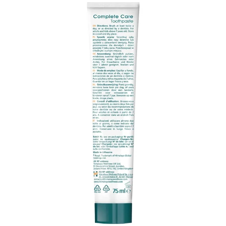 Himalaya Botanique Complete Care, tandpasta, mint, fluoridevrij, 75 ml