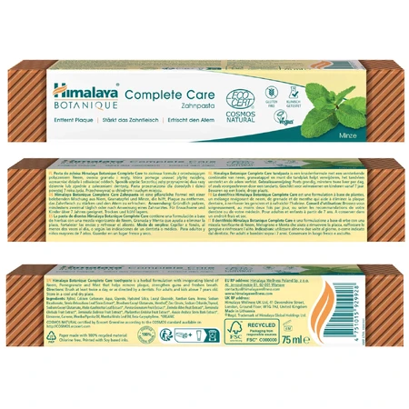 Himalaya Botanique Complete Care, tandpasta, mint, fluoridevrij, 75 ml