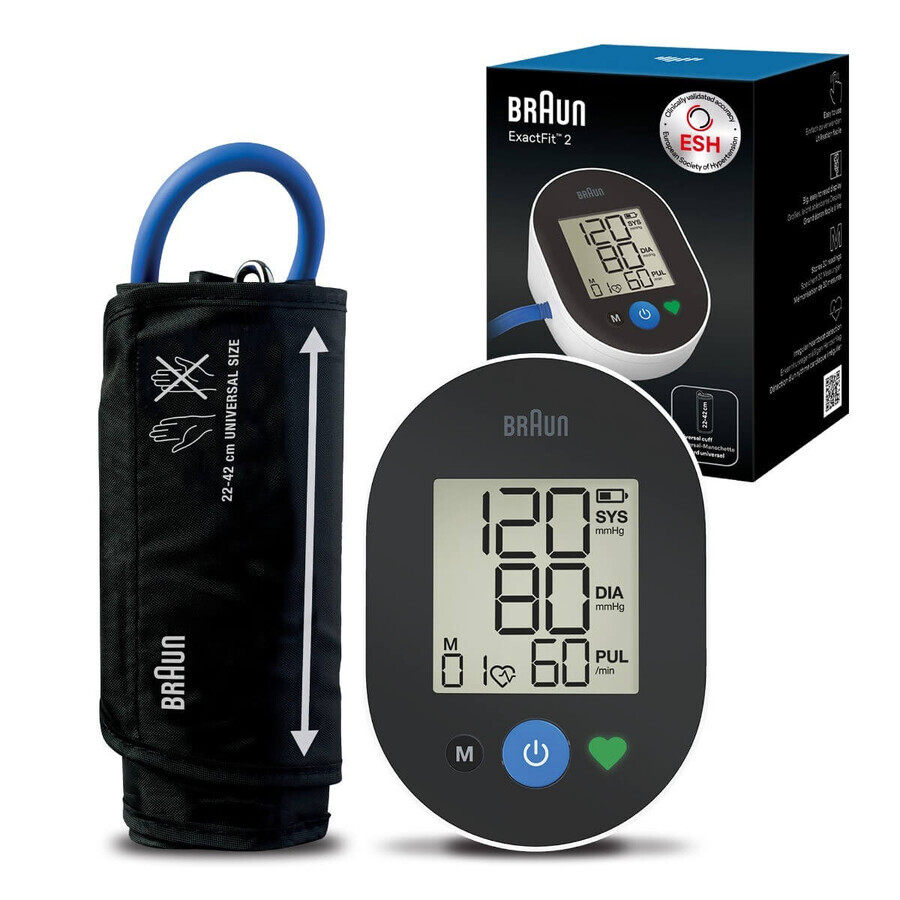 Braun ExactFit 2 BUA4050EU, tensiomètre automatique pour la partie supérieure du bras