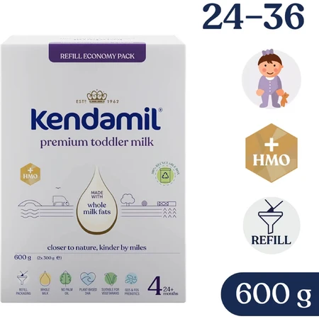 Kendamil Premium 4 HMO+, junior melk, na 24 maanden, 600 g