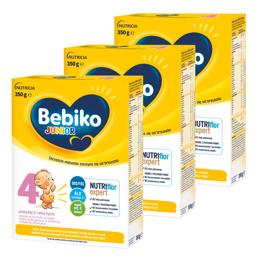 Bebiko 4 Junior set, modified milk, after 2 years of age, 3 x 350 g