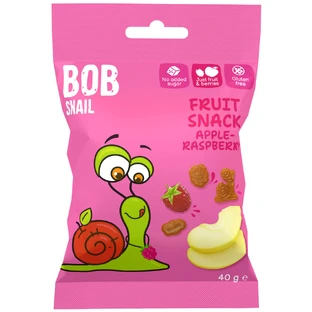 Jalea de frutas Bob Snail, manzana, frambuesa, 40 g