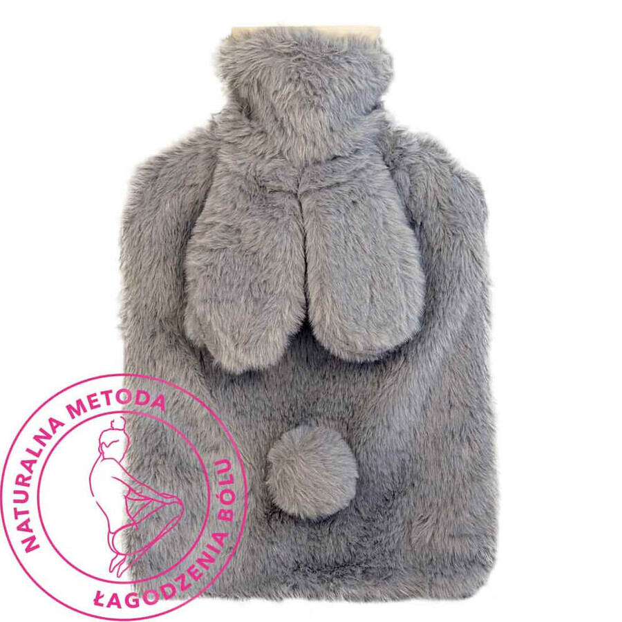 Rosa, termopozo en tapa, conejito gris, 2 l, 1 pieza