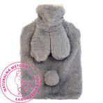 Rosa, termopozo en tapa, conejito gris, 2 l, 1 pieza Rosa, termopozo en tapa, conejito gris, 2 l, 1 pieza