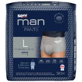 Seni Man Pants, calzoncillos absorbentes para hombre, talla L, 100-135 cm, 30 unidades
