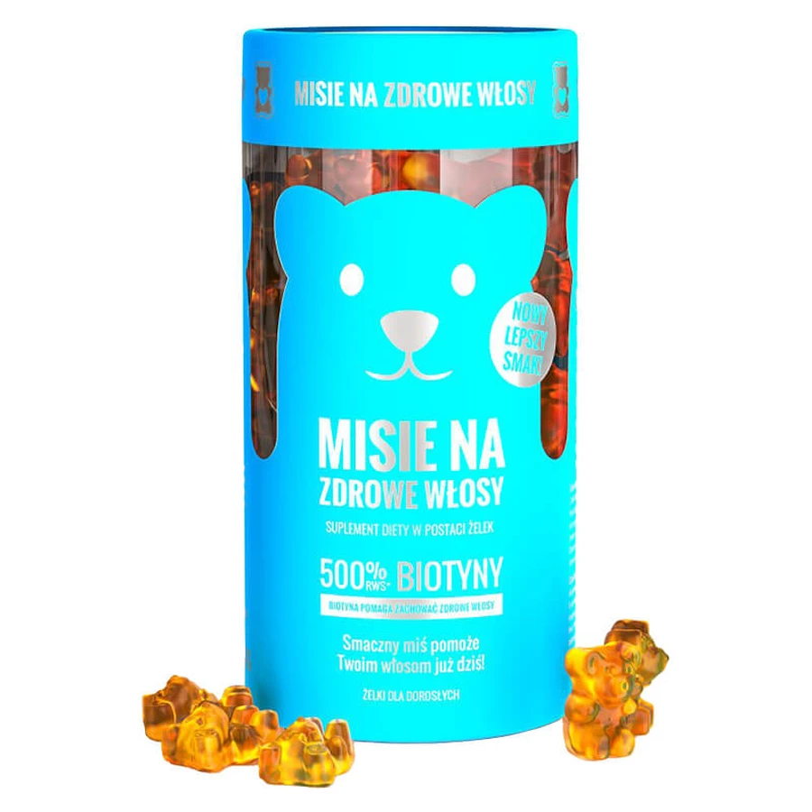 Noble Health Teddybären für gesundes Haar, Geleebonbons, 300 g