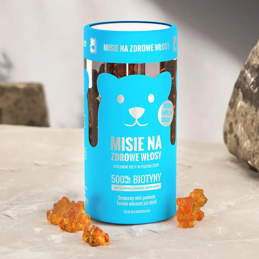 Noble Health Teddybären für gesundes Haar, Geleebonbons, 300 g