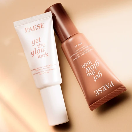 Paese Get The Glow Look, multi-tasking verhelderende foundation, 4W medium beige, 30 ml