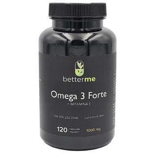 BetterMe Omega 3 Forte + Vitamin E, 120 Weichkapseln