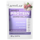 ActivLab Pharma Molkenprotein mit marinem Kollagen, Eiweiß, Himbeer-weißer Schokoladengeschmack, 30 g
