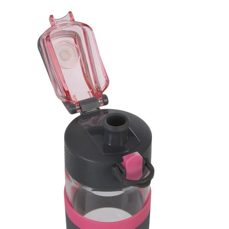 Casno, Kreuz Glasflasche, rosa, 500 ml