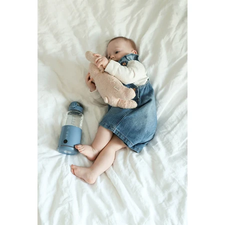 MyBabyBottle, draagbare fles-, water- en melkwarmer voor baby's, blauw
