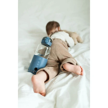 MyBabyBottle, draagbare fles-, water- en melkwarmer voor baby's, blauw