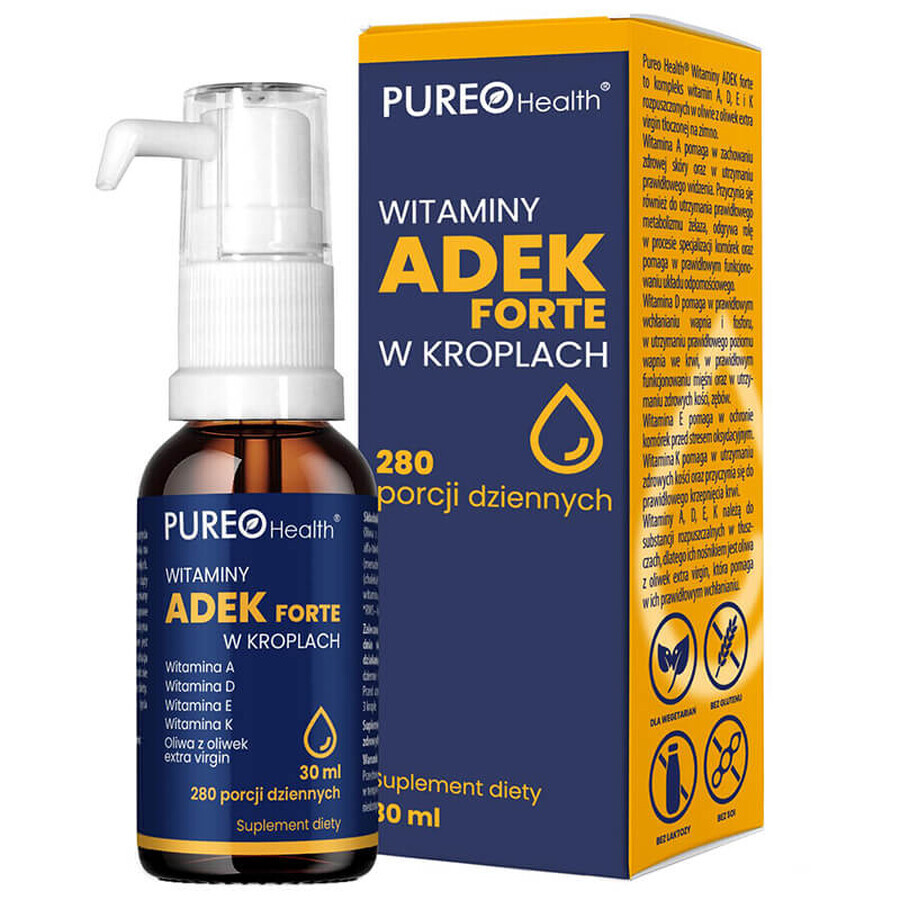 Pureo Health Vitamins ADEK Forte, drops, 30 ml.