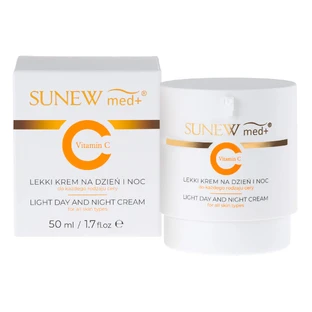 SunewMed+ Vitamina C, cremă ușoară de zi și de noapte, toate tipurile de ten, 50 ml