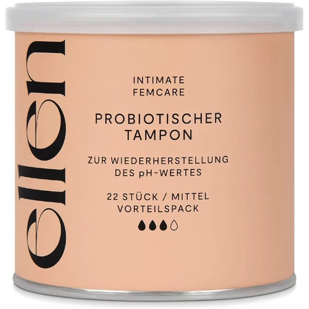 Ellen, tampons probiotiques, économie normale, 22 pièces