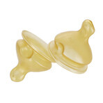 NUK First Choice+, bottle teat, latex, size L, 713243, 6-18 months, 2 pieces