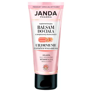 Janda Pharma, loción corporal suplementaria, reafirmante con efecto alisante, 200 ml