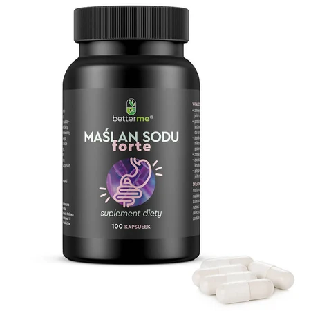 BetterMe Natriumbutyraat Forte, 100 capsules