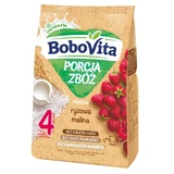 BoboVita Porcja Zbóż porridge rice, raspberry, milk, no sugar added, after 4 months, 210 g