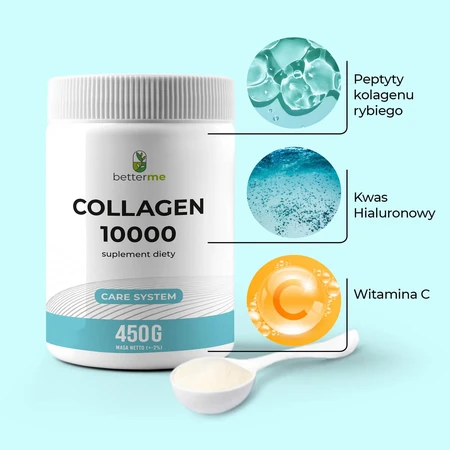 BetterMe Collageen 10000, neutrale smaak, 450 g