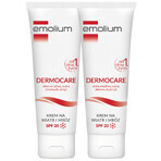 Set Emolium Dermocare, crema contra el viento y las heladas, a partir del día 1, FPS 20, 2 x 75 ml Set Emolium Dermocare, crema contra el viento y las heladas, a partir del día 1, FPS 20, 2 x 75 ml