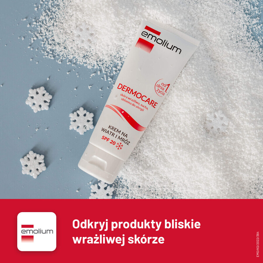 Set Emolium Dermocare, crema contra el viento y las heladas, a partir del día 1, FPS 20, 2 x 75 ml
