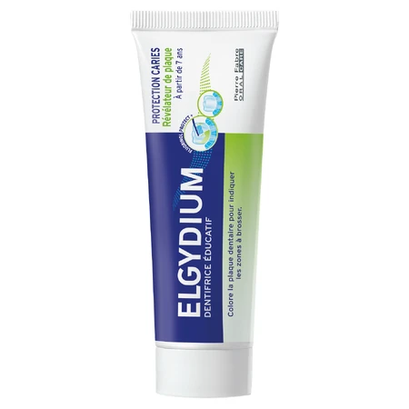 Elgydium, educatieve tandpasta met tandplak, voor kinderen vanaf 7 jaar en volwassenen, 50 ml