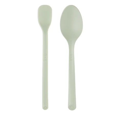 Lovi Set, Pistazie, erster Löffel, 1 Stück + Esslöffel, 1 Stück