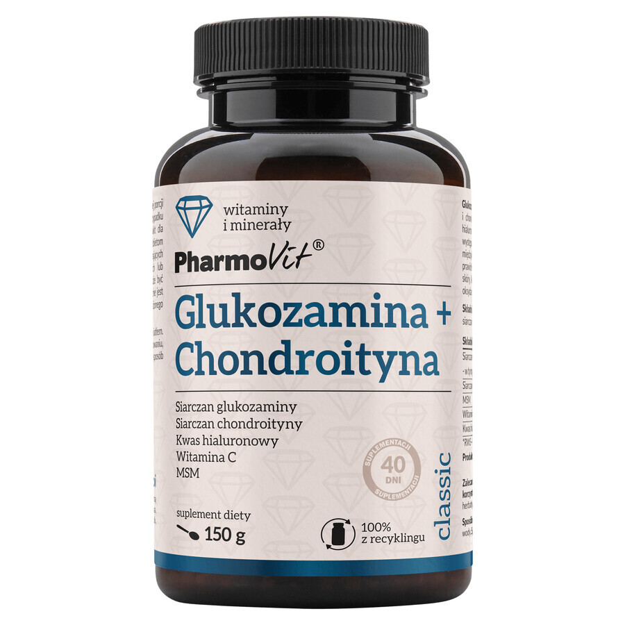 Pharmovit Glucozamină + Condroitină, 150 g