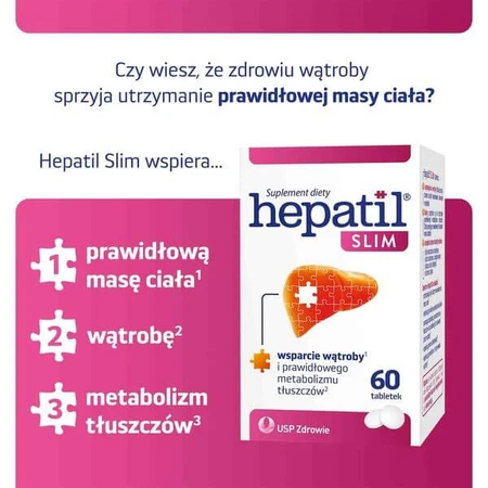 Hepatil Slim, 60 tablets