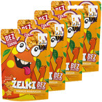 ¡Juego BeRAW! Kids, gominolas, mango, fruta de la pasión, sin azúcar añadido, 4 x 35 g ¡Juego BeRAW! Kids, gominolas, mango, fruta de la pasión, sin azúcar añadido, 4 x 35 g