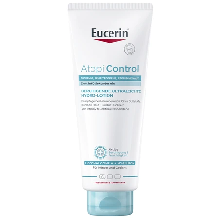 Eucerin AtopiControl, hidroemulsión calmante, 400 ml