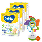 Bebiko 2R Nutriflor Expert set, follow-on milk with rice gruel, over 6 months, 3 x 600 g + Chicco, windmill sensory toy for highchair free of charge
