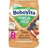 BoboVita Porcja Zbóż Porridge 7 cereals, apple and plum, milk, no sugar added, after 8 months, 210 g