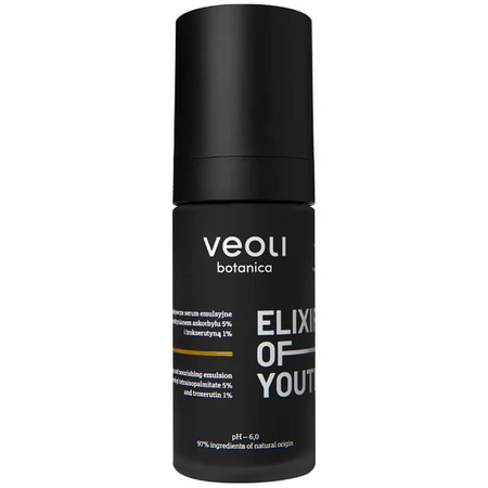 Veoli Botanica Elixir de Juventud, serum facial iluminador y revitalizante, 30 ml