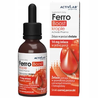 ActivLab Pharma FerroBoost gotas, sabor grosella negra, 30 ml